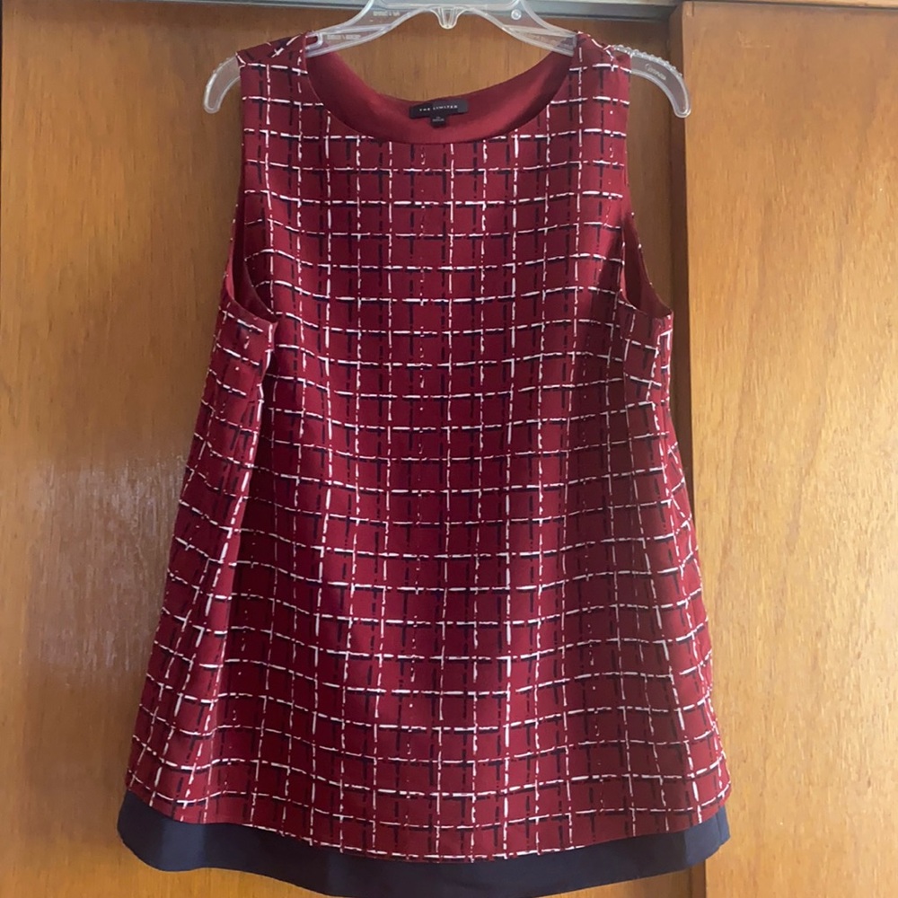 Red Patterned Tank Top